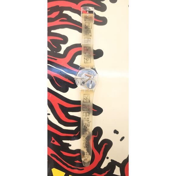 Swatch watch ZEIT2 GK298 1999 Standard Gents Designed by Matthias Winkler NEW - Picture 6 of 8